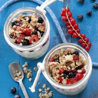 Crumble de fruits au yaourt