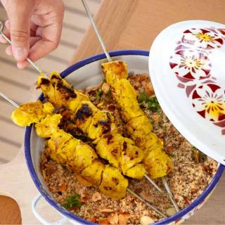Brochettes de poulet tandoori Brochettes de poulet tandoori