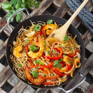 Pad thaï aux crevettes Pad thaï aux crevettes