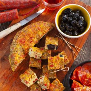 Tortilla poivron et chorizo Tortilla poivron et chorizo