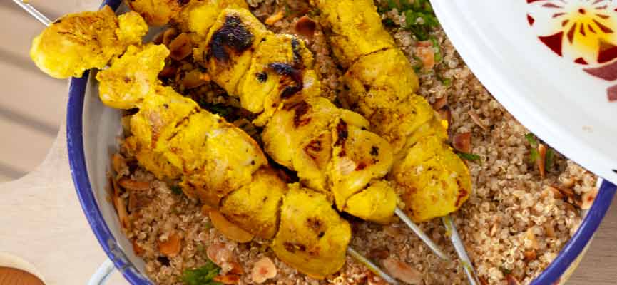Brochettes de poulet tandoori Brochettes de poulet tandoori