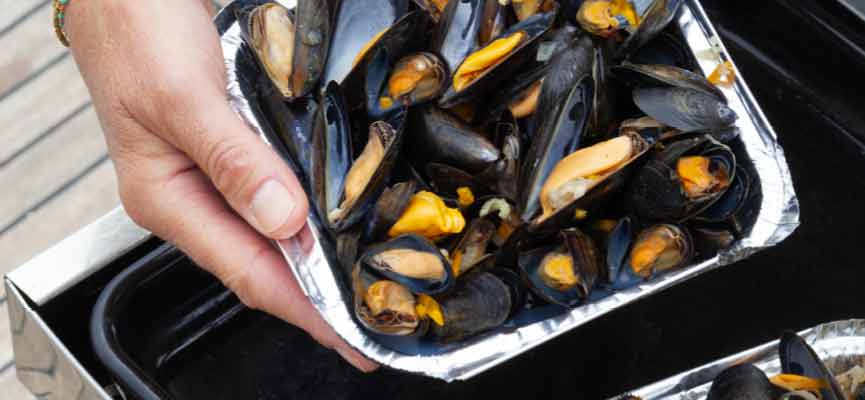 Barquettes de moules à la plancha Barquettes de moules à la plancha