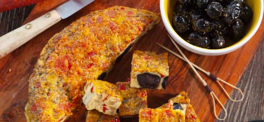 Tortilla poivron et chorizo